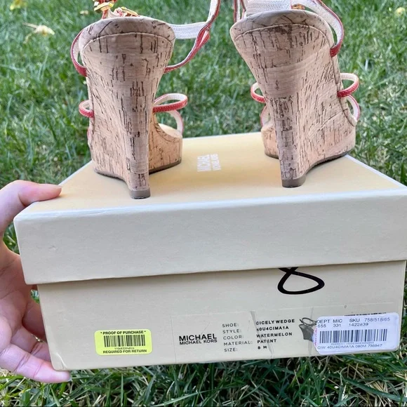 MK strappy wedges 🍉 - Picture 4 of 6